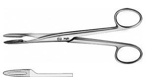 КОРНЦАНГ ДЛЯ ТАМПОНІВ/ПЕРЕВ'ЯЗКИ, БЕЗ КРЕМАЛЬЄРИ, ПРЯМИЙ, 145 ММ